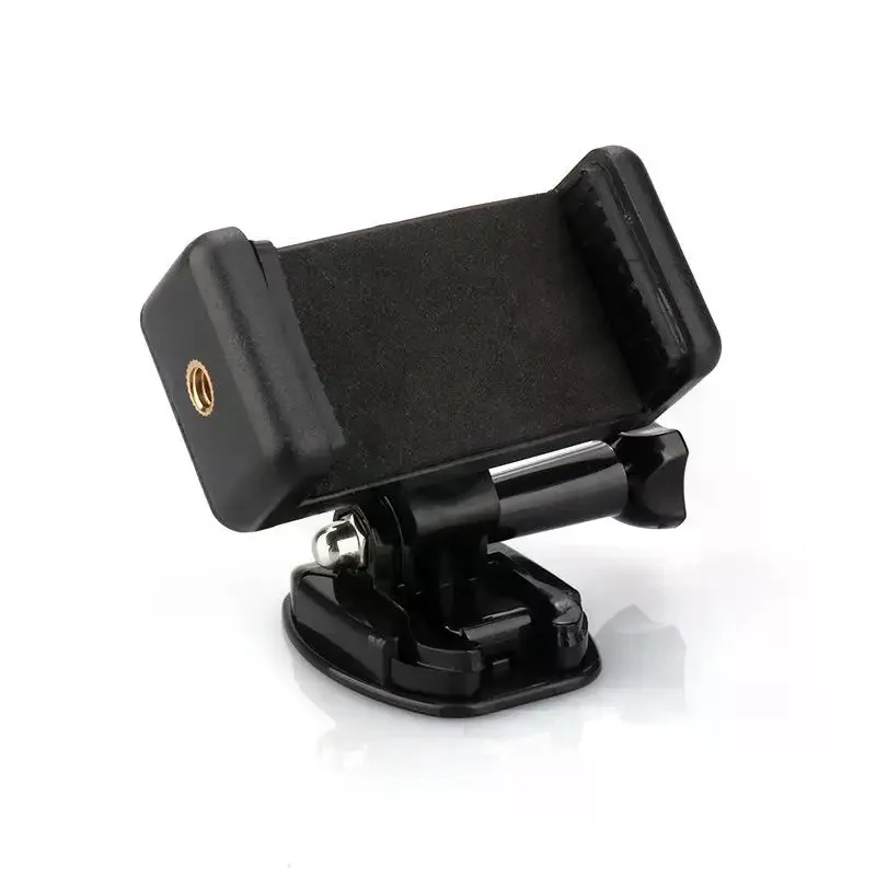Universal Motorcycle Helmet Phone Mount Clip, Anti-Shake Camera Bracket & Tripod Monopod Stand