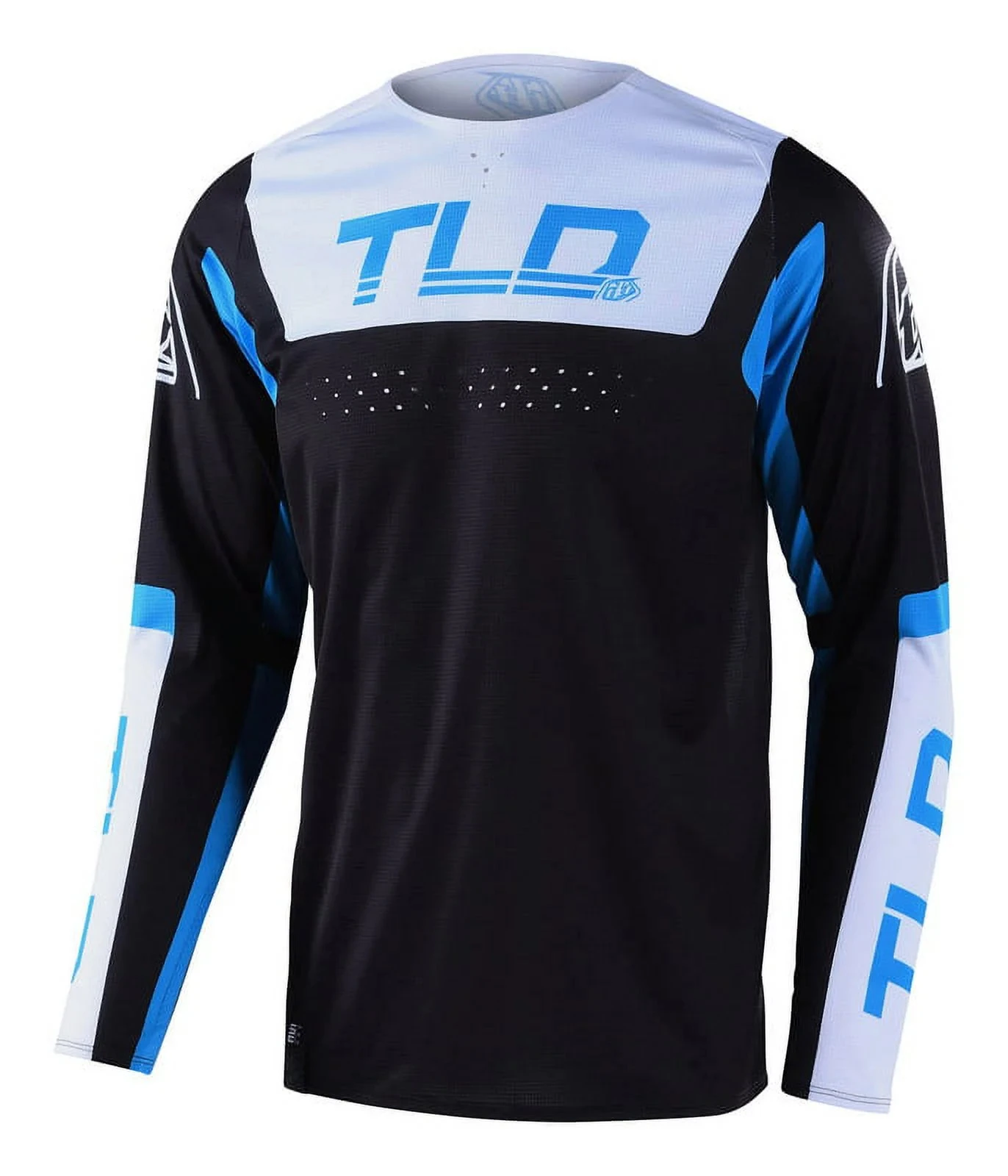 Troy Lee Designs SE Pro Fractura Mens MX Offroad Jersey Blue SM Men's Breathable Quick Drying Long Sleeve Outdoor Speed Control