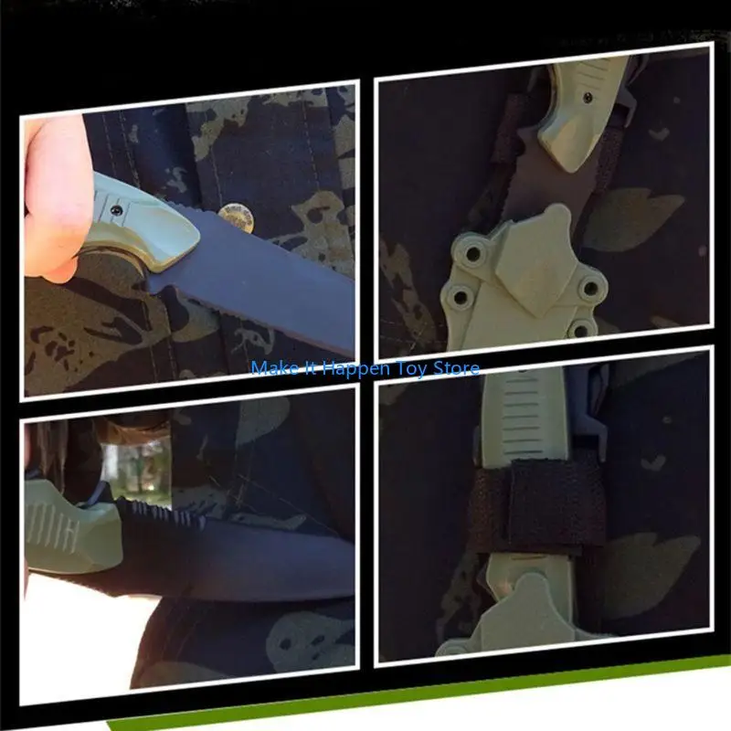 

28EC Rubber Assisted Folding Knife for Outdoor Training Tool