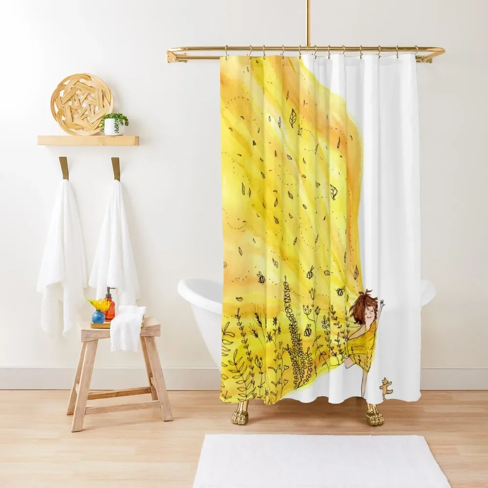 Sun Wrapped Shower Curtain Waterproof Bathroom Shower Bathroom And Shower Washable Waterproof Fabric Curtain