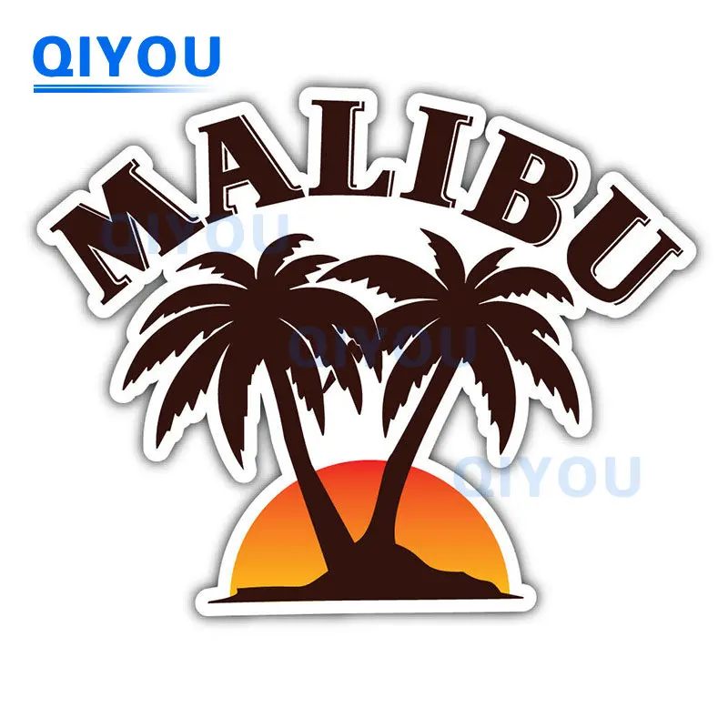 

Creative Decoration Malibu Car Stickers Suitable for Use In Car Fuel Tank Covers Body Laptops Die-cut Reflective PVC Decal