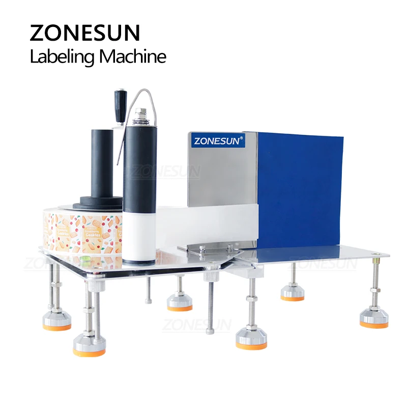 Zonesun ZS-TB3 Handleiding Plastic Glas Ronde Vierkante Fles Jar Labeling Machine Label Sticker De Label Wizard Passen Hoogte