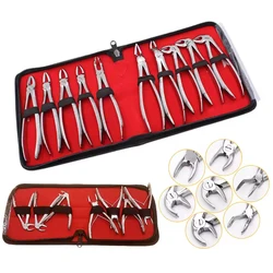 Kit Dental Extraction Plier Forceps for Adult Children Dentistry Surgical Teeth Extracting Curved Root Lift Elevator Oral Tools