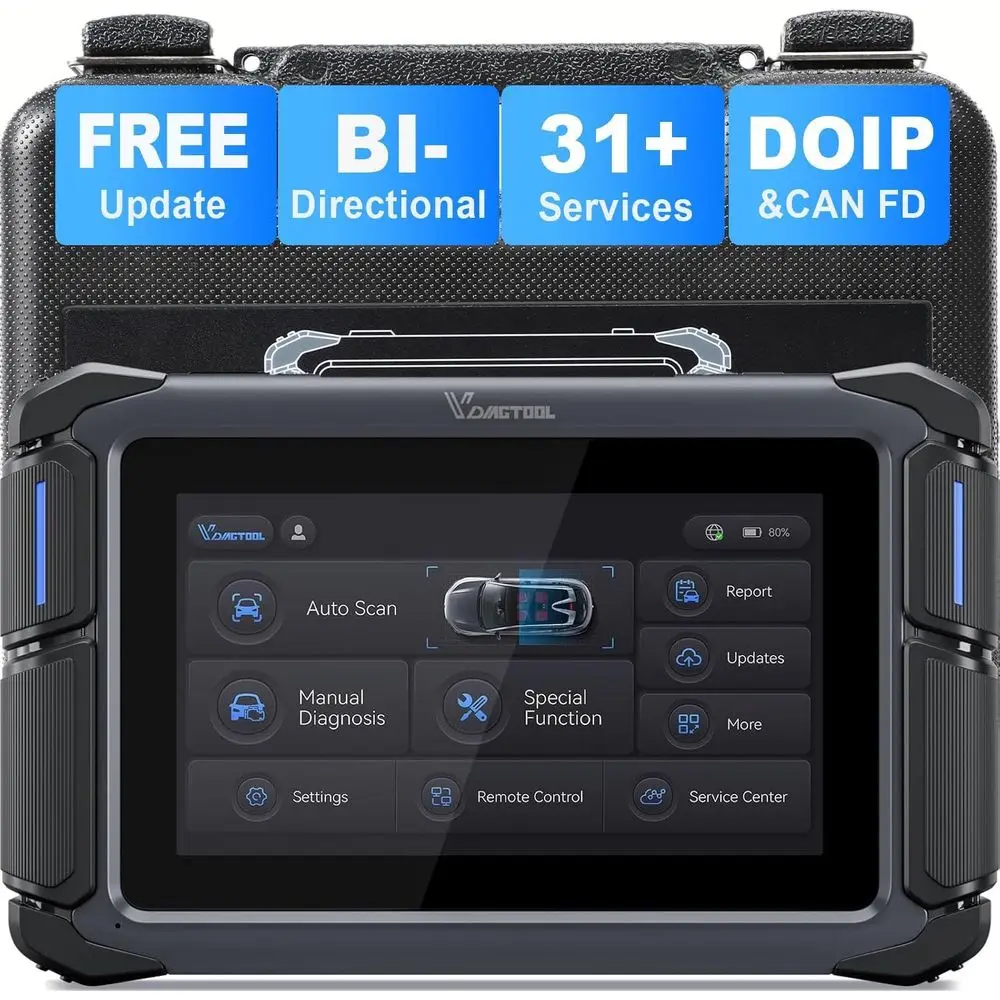 

Bidirectional Scan Tool VD70 Lite, 2 Scanner Diagnostic Tool with 31+ Resets, 2025 Scanner for Car, Full System Scan, CAN FD & D