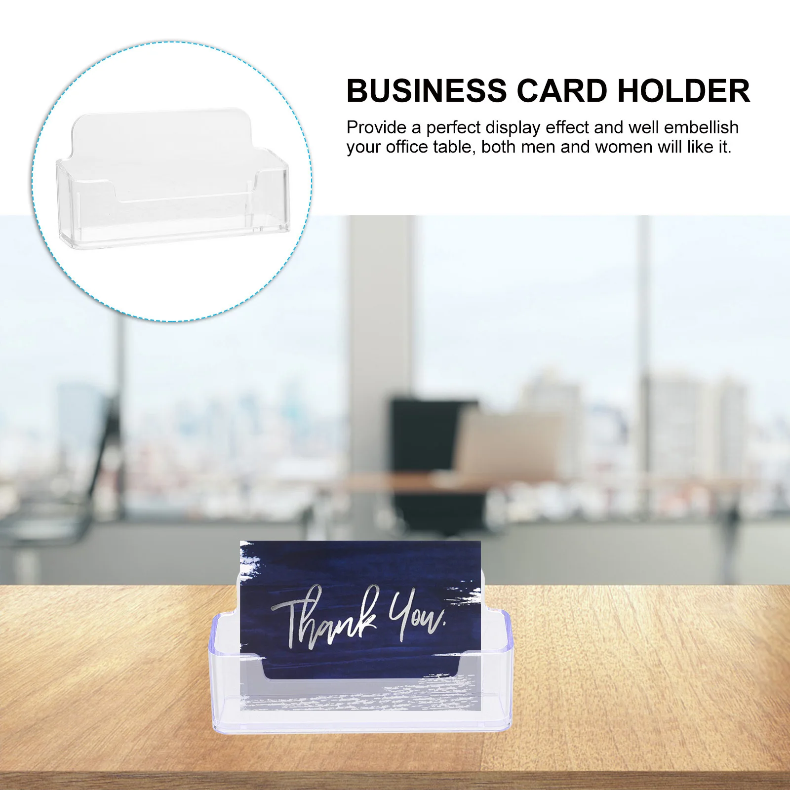 3 قطعة حامل بطاقة الأعمال الاكريليك الشفاف سعة كبيرة واضح عرض البطاقة المنظم حامل مكتب بطاقات الأعمال تخزين الرف #2