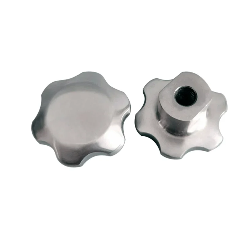 

Stainless steel solid plum blossom handwheel machine tool hand screw star handle handle nut turner accessories