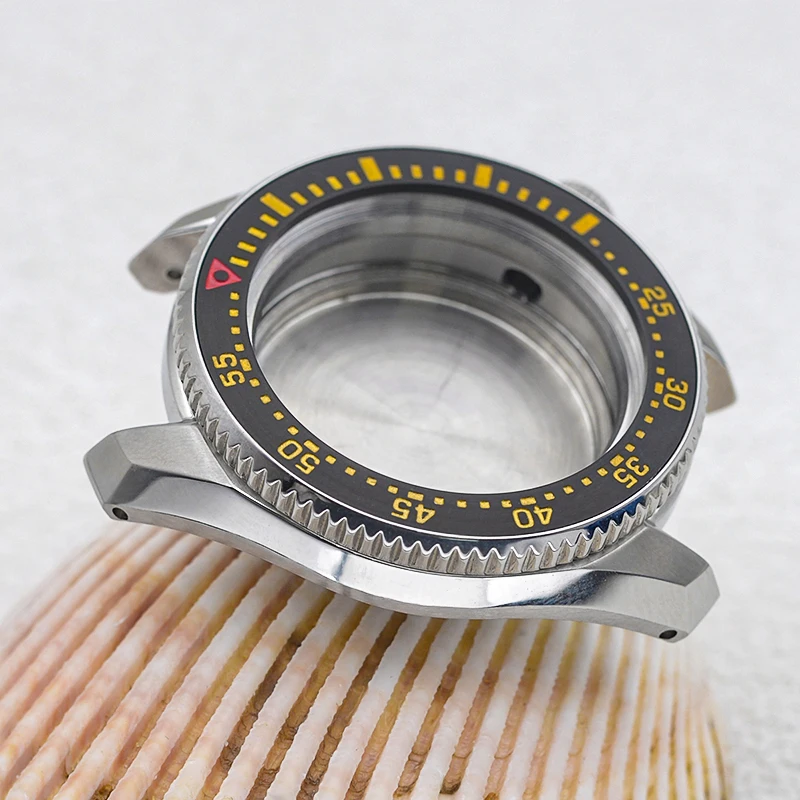 Seiko SKX Bezel Insert SPB185 SPB187 Stainless Steel NH35 Case Fit NH35 NH36 Japan Automatic Movement Men Diving Watch Case