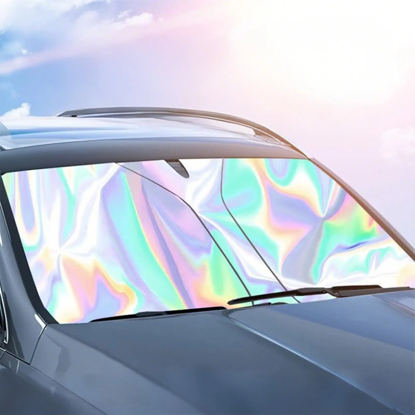 

Windshield Umbrella Car Sun Shade Heat Protection Covers Sunroof Screen Foldable for Interior Dashboard Privacy Front Windows