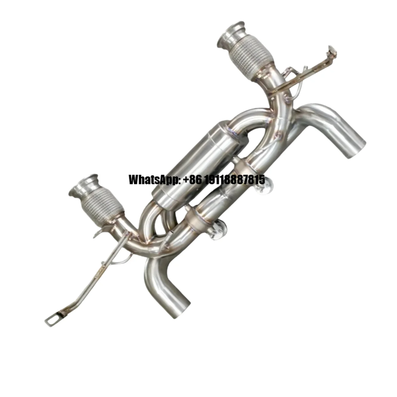 The Sports Car Sound cat Back Exhaust Pipe for Lamborghini Huracan EVO 2019-2023 Muffler with Vacuum Valve Perfectly Installed
