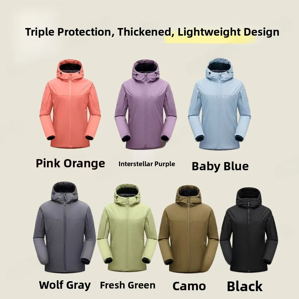 

Мужская зимняя куртка для активного отдыха, новинка, ветрозащитная, теплая, с капюшоном, спортивная, из хлопка, приталенная, с длинными рукавами, полиэстер/нейлон, комфортная.