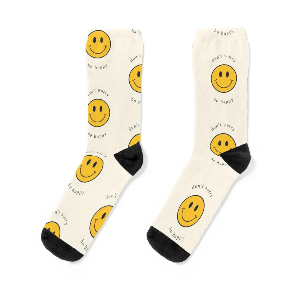 

Don’t worry be happy Socks hiphop Hiking boots Socks Woman Men's