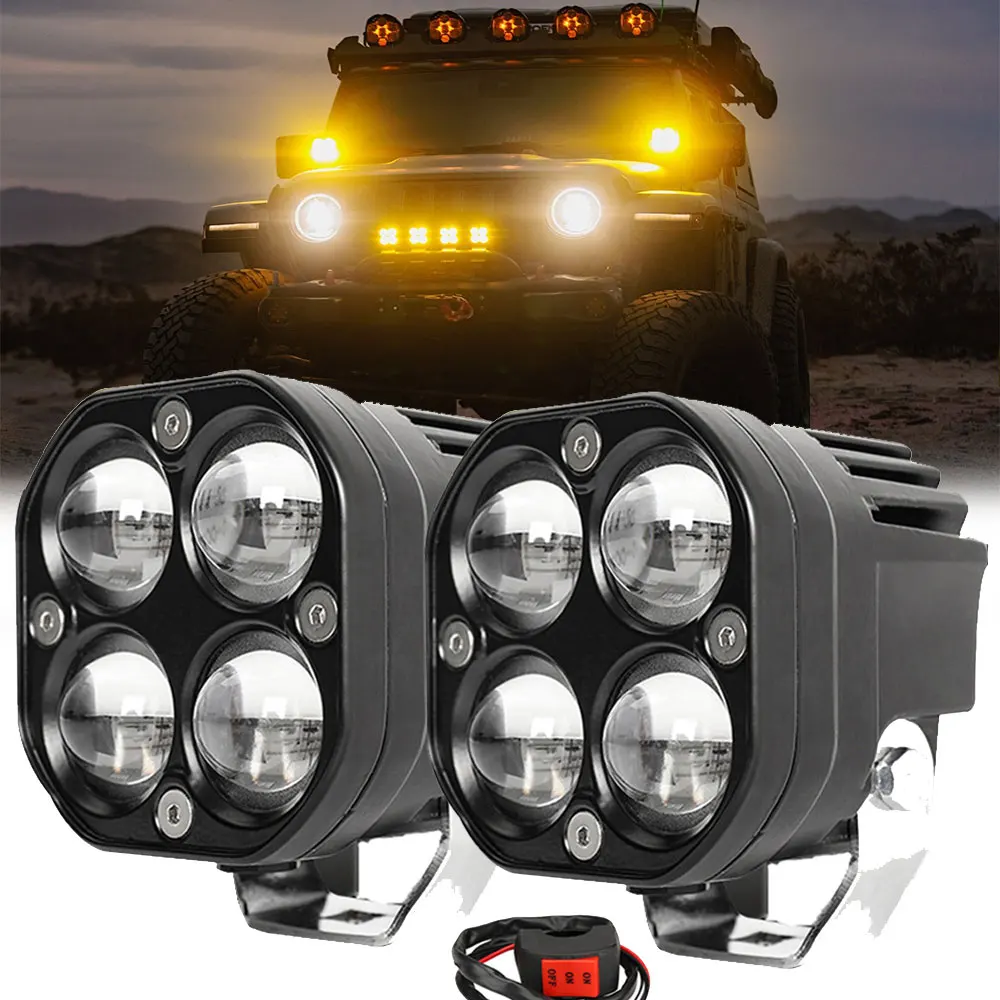 

3inch LED Headlight Working Lamp Waterproof Led Work Fog Driving Lights for Fara Off-road Accessories 4x4 ATV SUV UTV