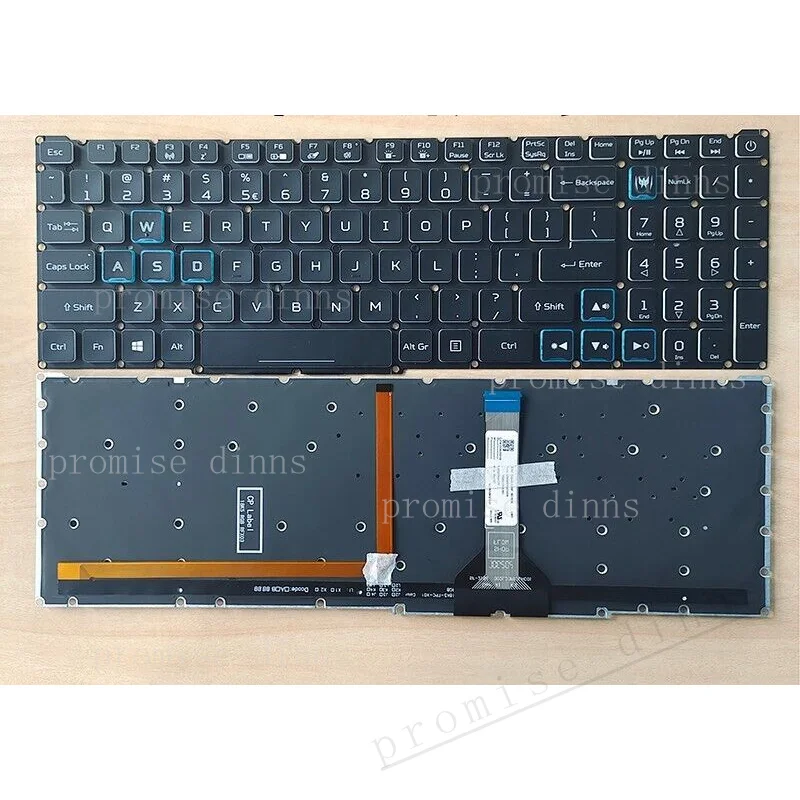 M   New for For ACER Nitro 5 AN515-46 AN515-58 AN515-56 US Keyboard backlit