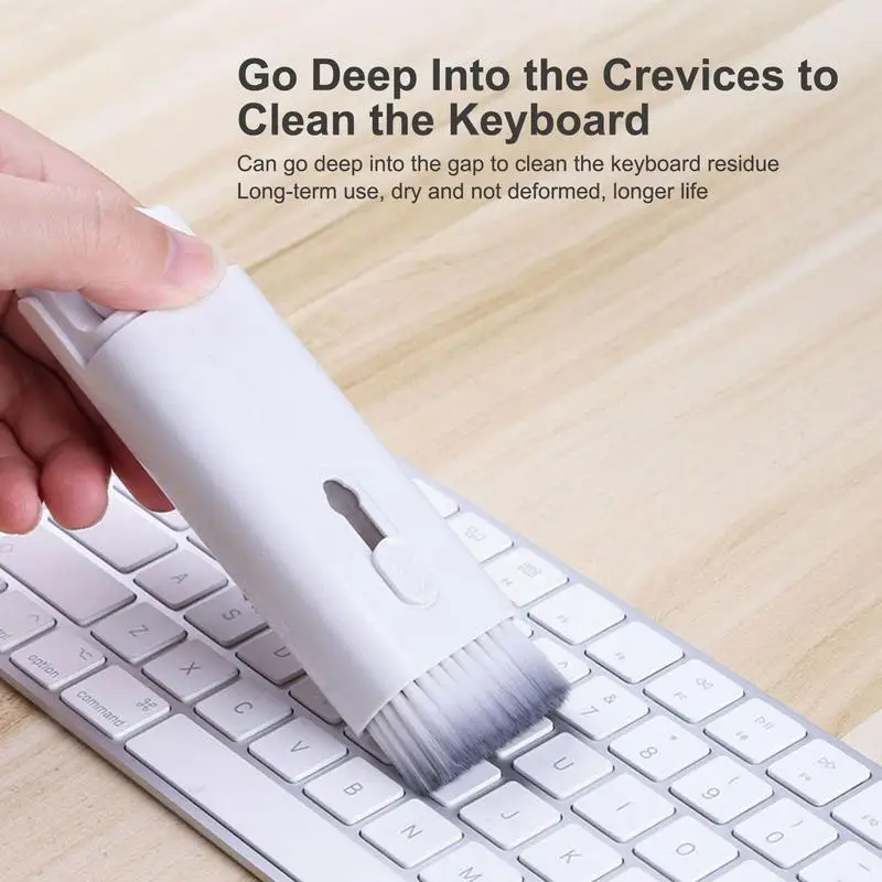 7-in-1 Computer Keyboard Cleaner Brush Kit Earphone Cleaning Pen For Headset Keyboard Cleaning Tools Cleaner Keycap Puller Kit