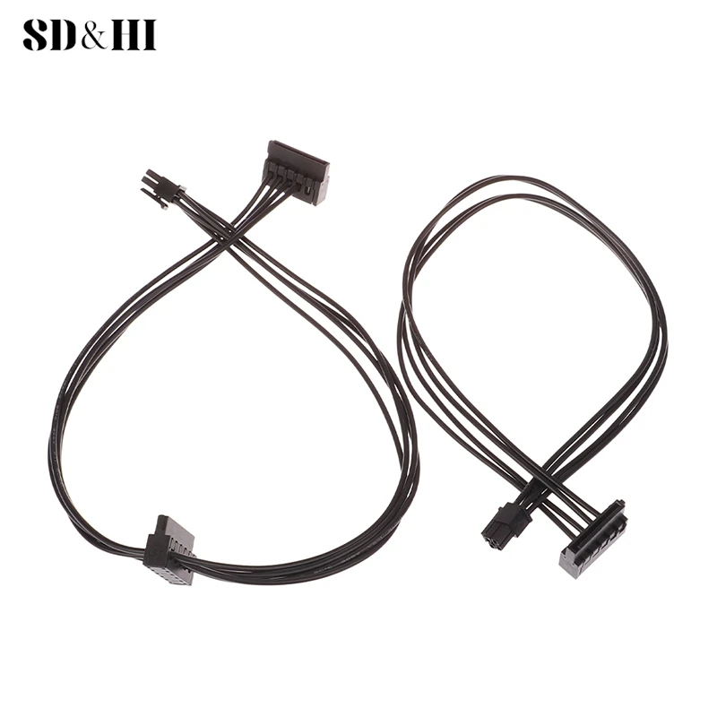 1Pc 35/45/65CM Mini 4 Pin to SATA Power Supply Cable For Main Board Interface SATA SSD HDD Cable