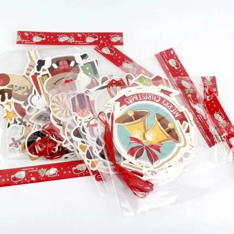 عيد ميلاد سعيد ورقة راية ، سانتا كلوز ، ثلج ، الأيائل ، أعلام معلقة ، شجرة عيد الميلاد الديكور ، لوازم حفلة السنة الجديدة