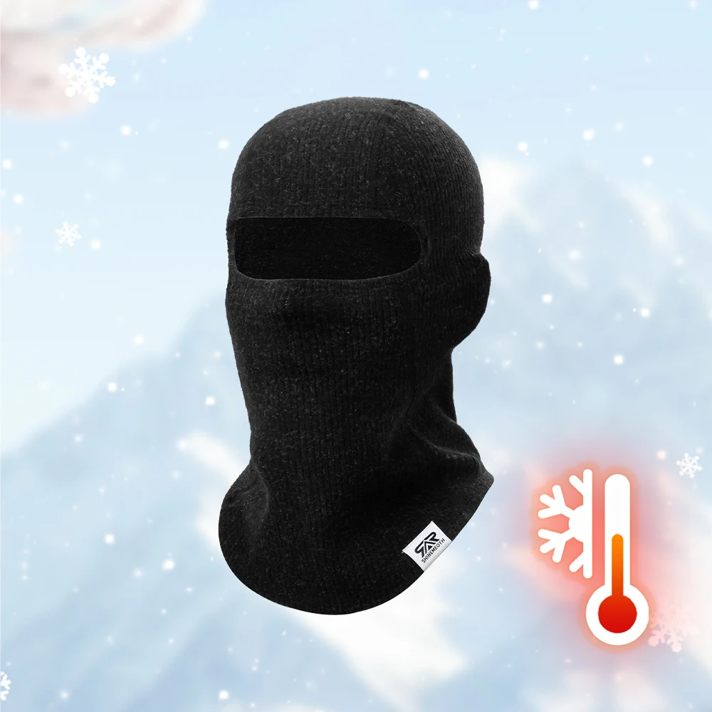 Winter Full Face Cover Ski Mask Hat Bear Ear Balaclava Knitted Hats motorcycle Outdoor Cycling Ear Protection Beanies Hat Men