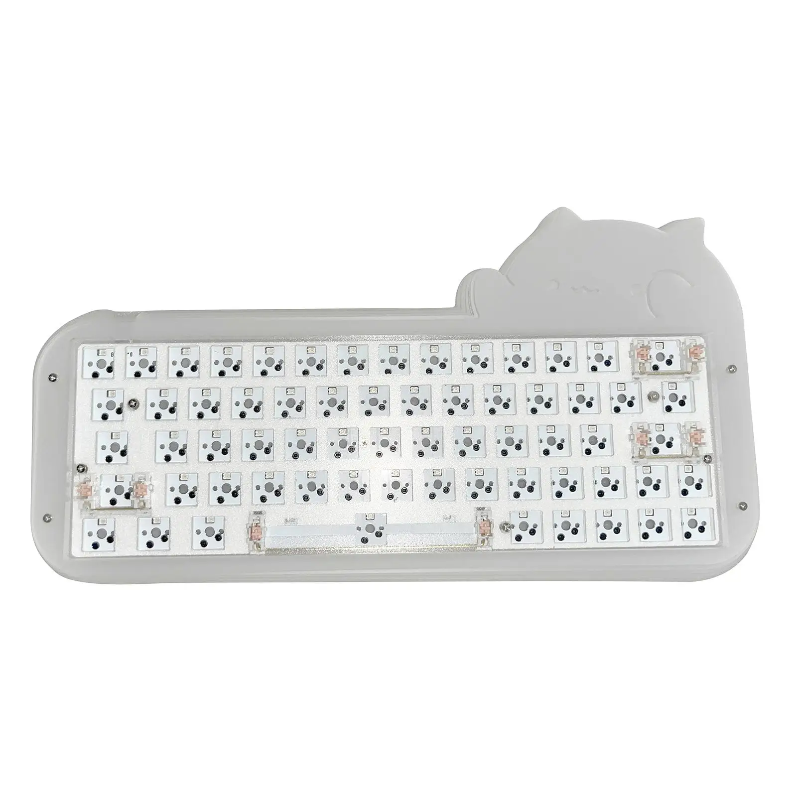 Mechanical Keyboard DIY Kit/ Hot Swappable RGB LED Backlighting Custom 65% PCB Case/ for Laptop Gaming Office PC Computer