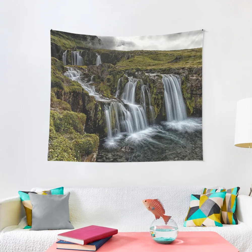 

iceland waterfalls tapestries Tapestry Tapete For The Wall Wall Decoration Aesthetic Room Decors Tapestry