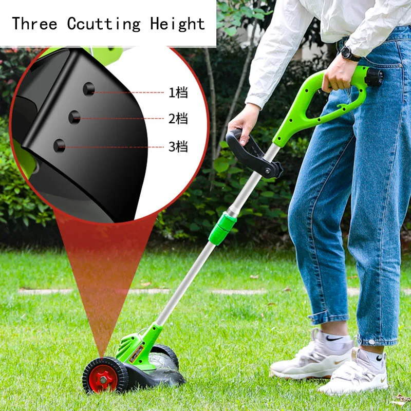 Factory Price Lawn Mower with Wheels Brush Cutter Cheap Garden Grass Trimmer Machine