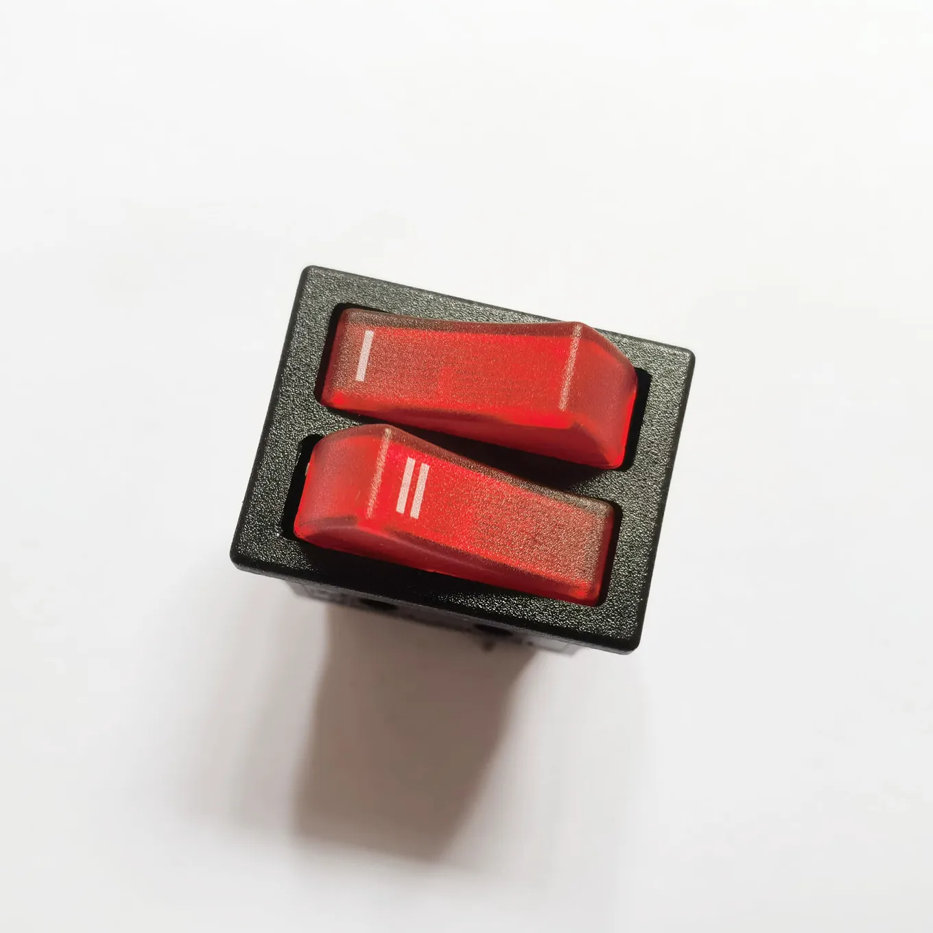 Original New 100% rocker switch R210-2C8L-BRN-W 6pin double red light