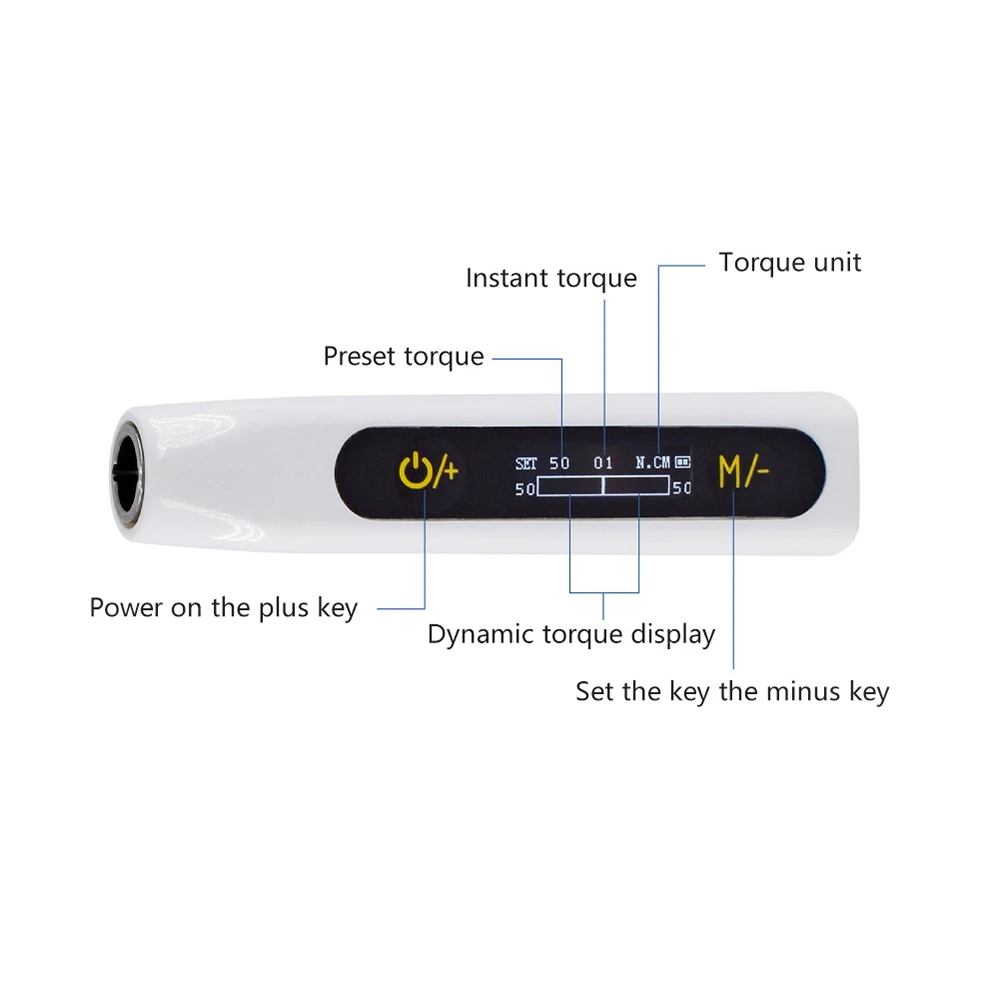 Dental Implant Electronic Screwdriver Torque Screw Driver Wrench Universal Tools Kit Box Dentistry Equipment