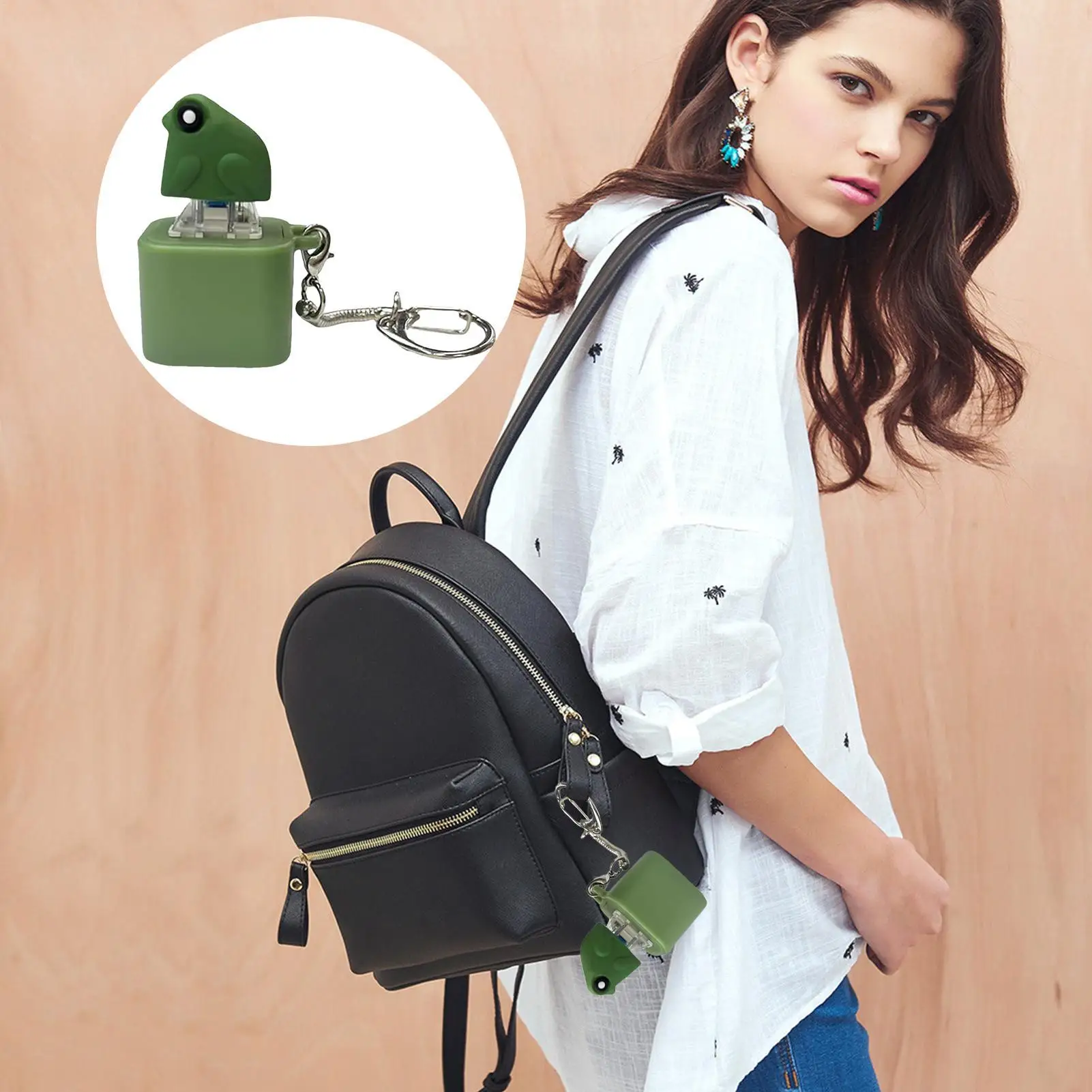 Hot sales Stressverminderende Kikker Ornament Speelgoed Klikken PushingToy Toetsenbord Fidget Sleutelhanger Geluid Licht Zintuiglijk Spel