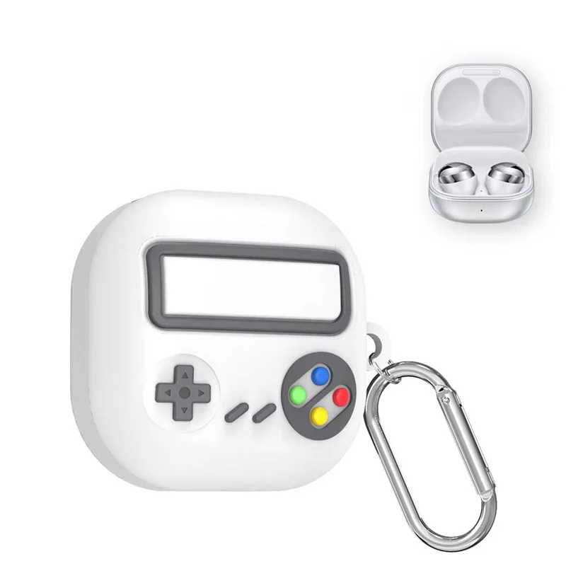 

Защитный чехол для Bluetooth-гарнитуры, серая игровая консоль с защитой от падения и крючком для Samsung Galaxy Buds Live Pro 2