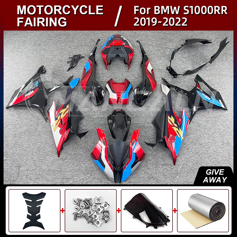 

Motorcycle Fairing Kit for BMW S1000RR S 1000 RR 2019-2022 ABS High Quality Injection Body Kit Red Bule Silver