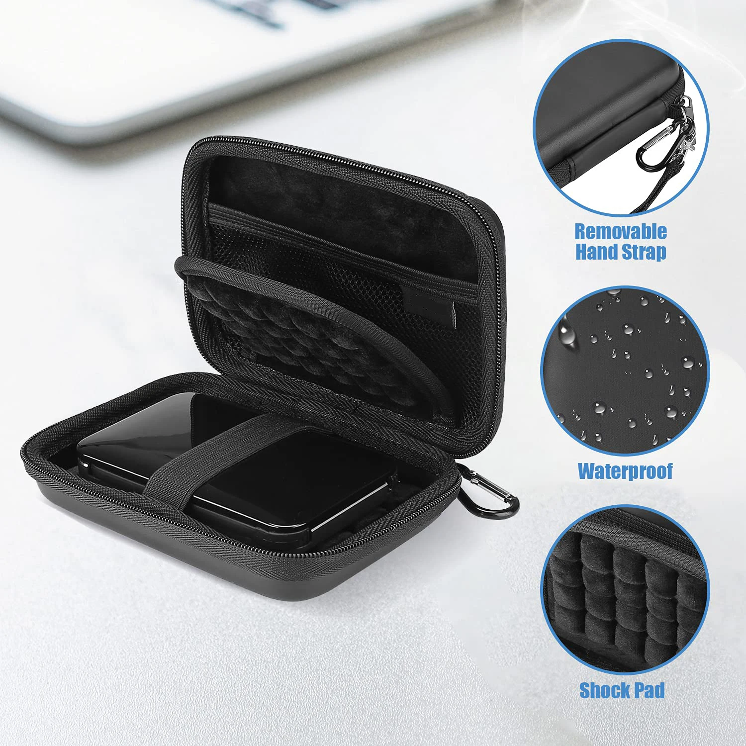 Hard Drive Case for Canvio Basics Western Digital WD Elements My Passport Seagate Portable Backup Plus Slim 1TB 2TB 3TB 4TB