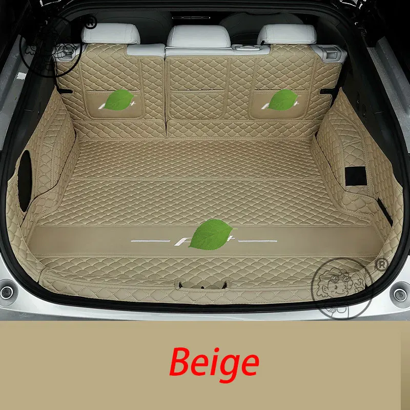 Für XPENG P7+ 2026 2027 Kofferraummatte Hintere Kofferraumauskleidung Leder-Bodenteppich Schutzmatte Zubehör Matten