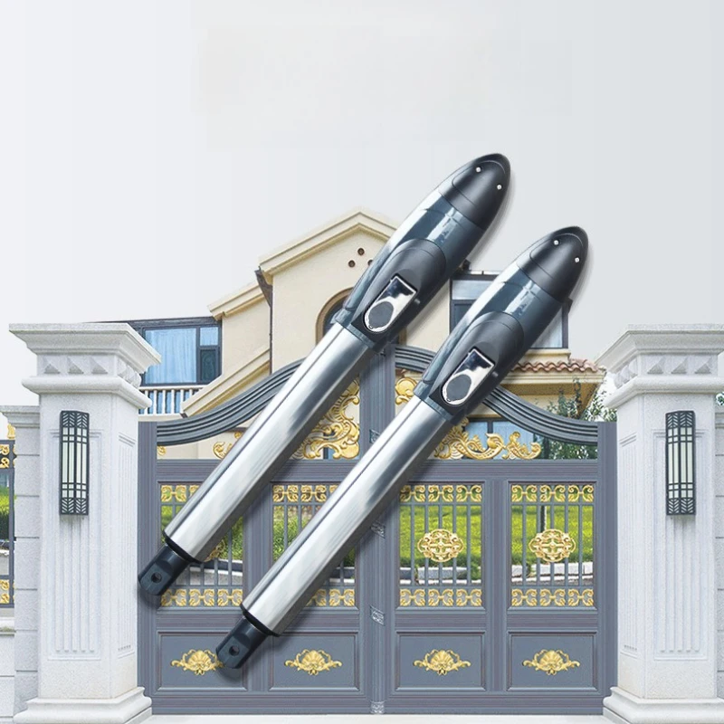 Straight arm electric gate opener automatic opening and closing device villa courtyard pull arm motor full set of remote control