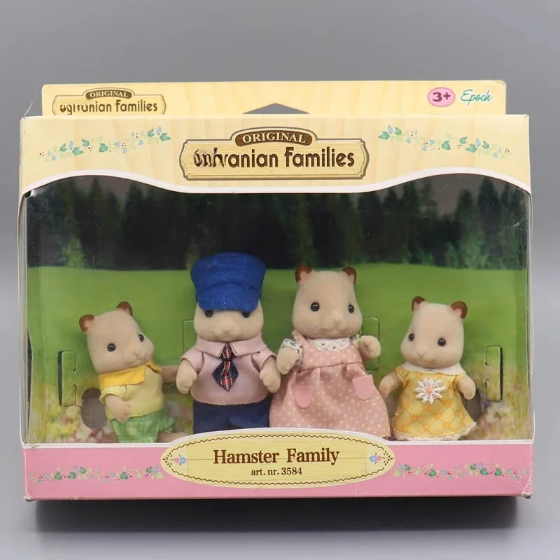 

Sylvanian Doll Families Forest Families Fluffy Hamster Family Limited Edition Mini Doll Anime Toys Gift For Children