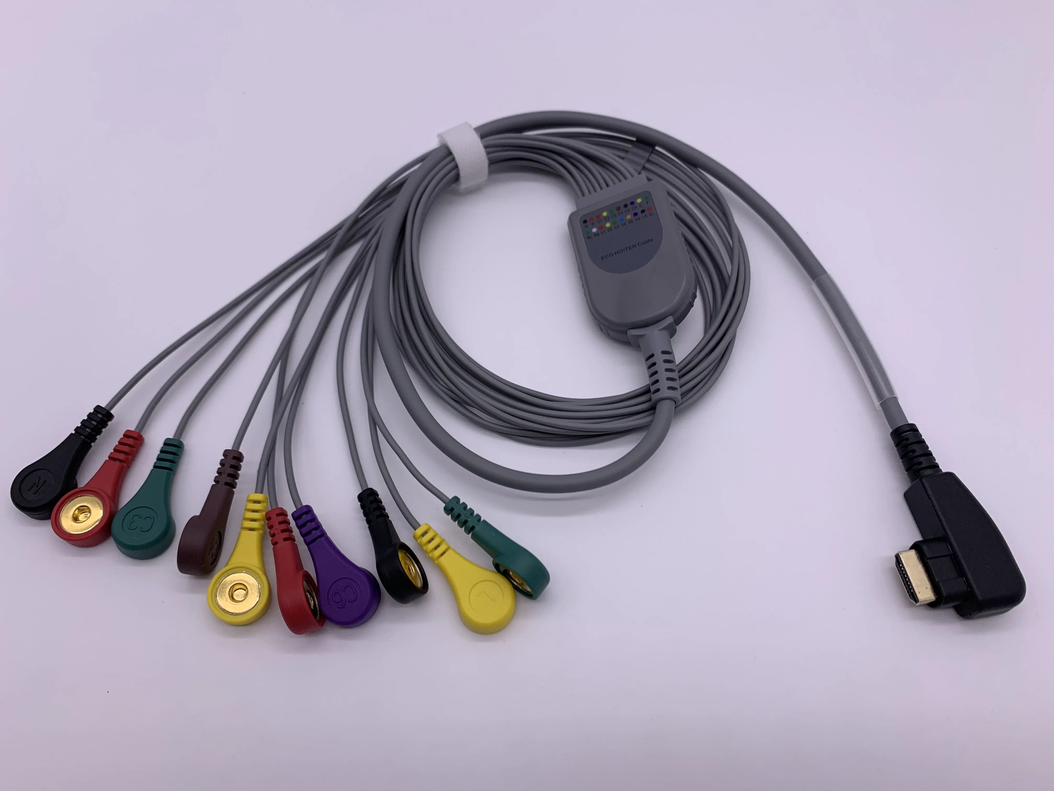 wholesale DMS holter ECG cable 10 leads snap DMS300-4A SC-19F/10NP