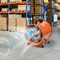 Ventilateur d'extraction SucceBuy 8 pouces, ventilateur de ventilation industriel avec tuyau de ventilation en PVC de 10 m/5 m, souffleur portable de 145 W pour la maison 6
