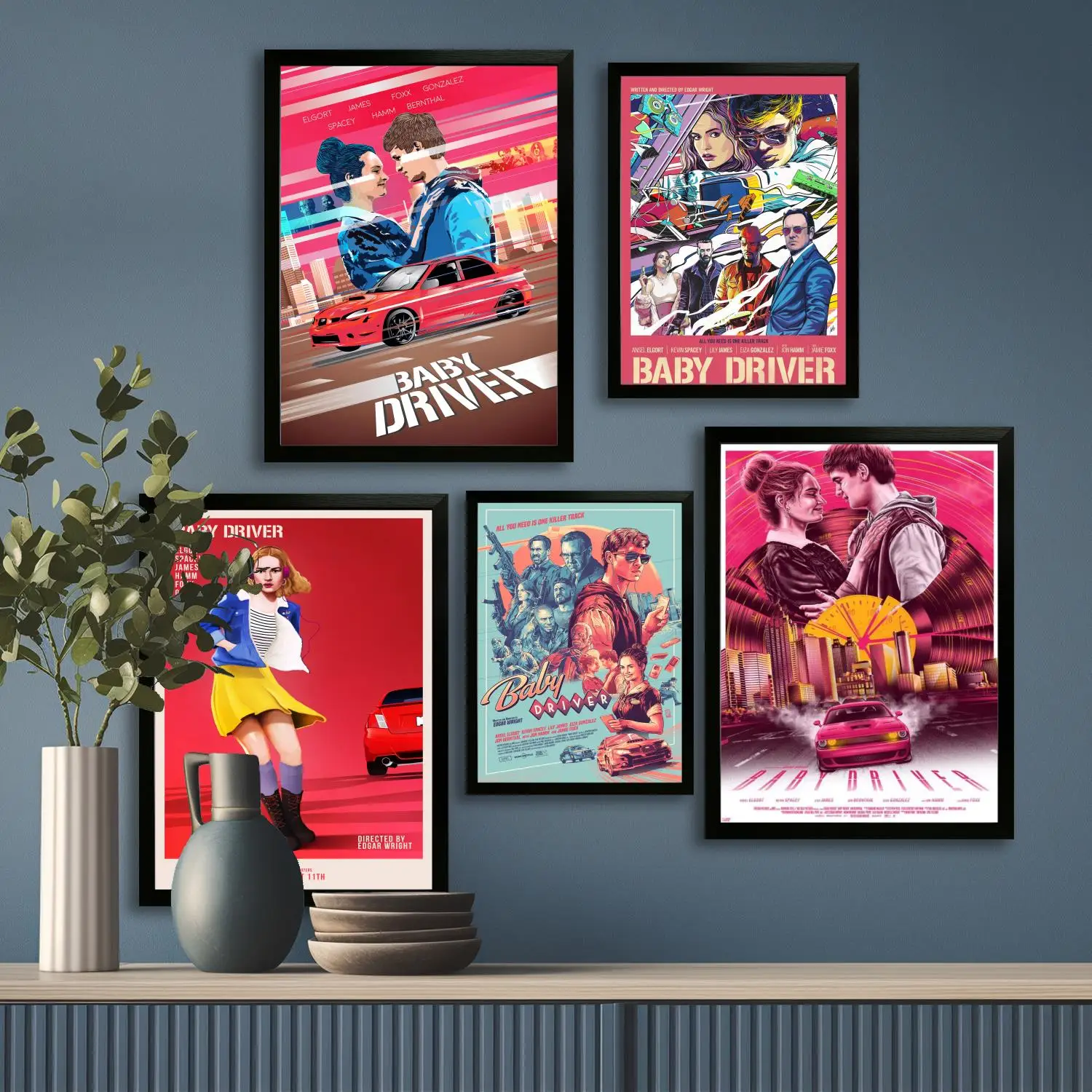 ملصق فني من القماش لفيلم سائق الأطفال وفن جداري، طباعة صورة، ديكور غرفة نوم عائلية حديثة، لوحة زخرفية