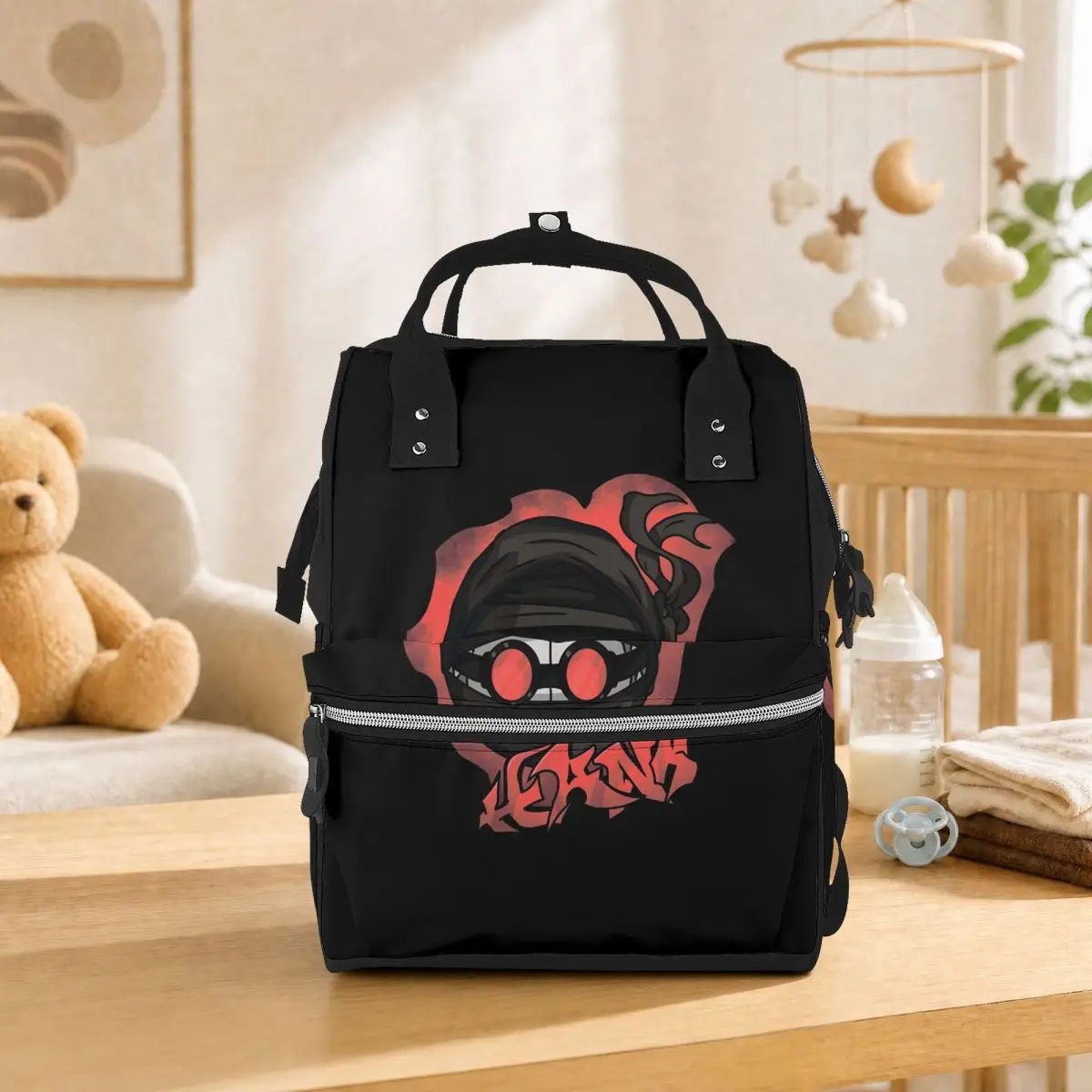 Madness Combat Hank Head Graffiti Student Backpack School Bag Hiking Travel Daypack for Men Women Bookbag Shoulder Bags