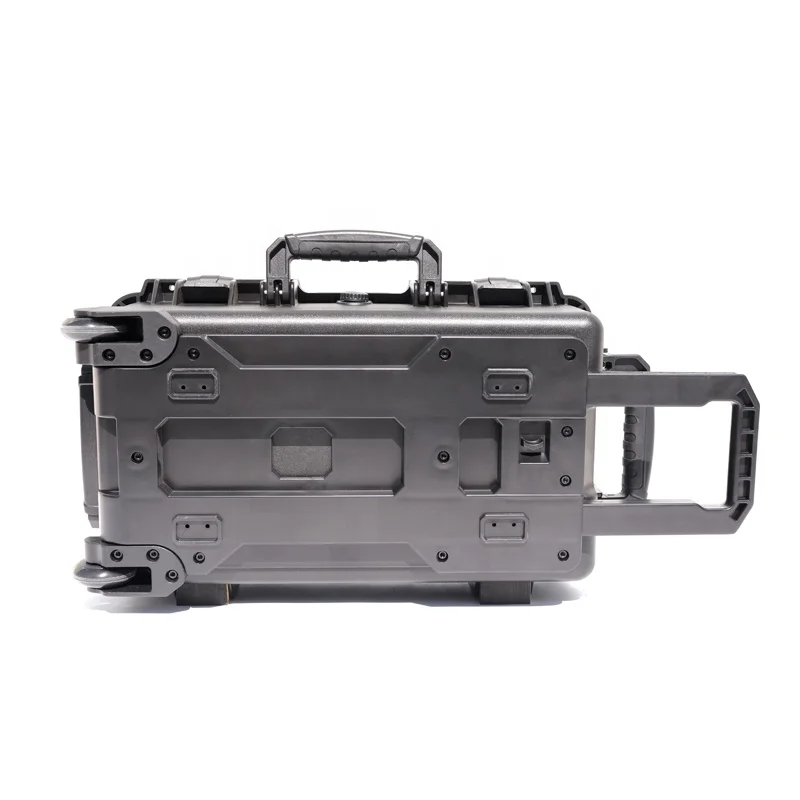 Waterproof Rolling Plastic Hard Tool Box com Rodas, Drone Camera Equipment Case com Lid Organizer ou Esponja para a opção, L212 # X