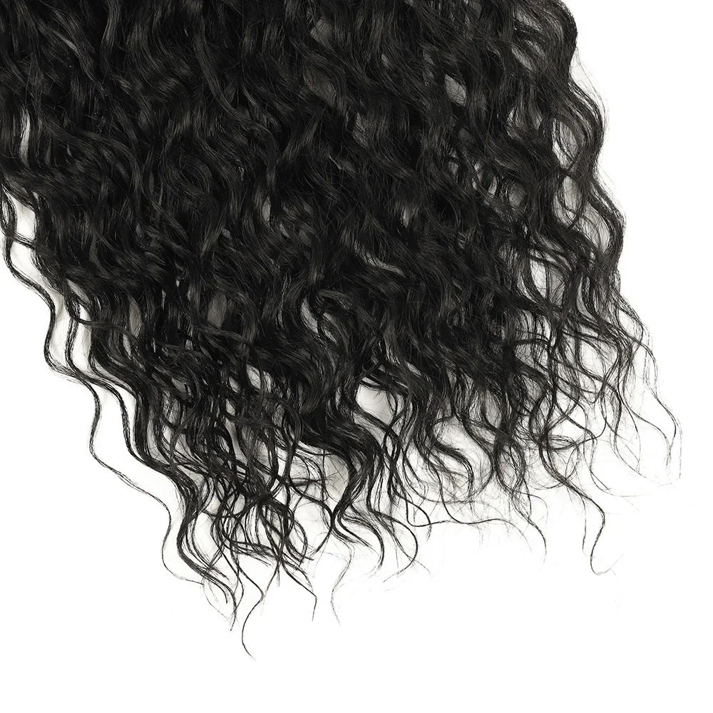 2 Stück 30 Zoll Kinky Curly Synthetische Boho-Zöpfe Bulk-Haar Organische Faser Ohne Tressen zum Flechten – Detail 9