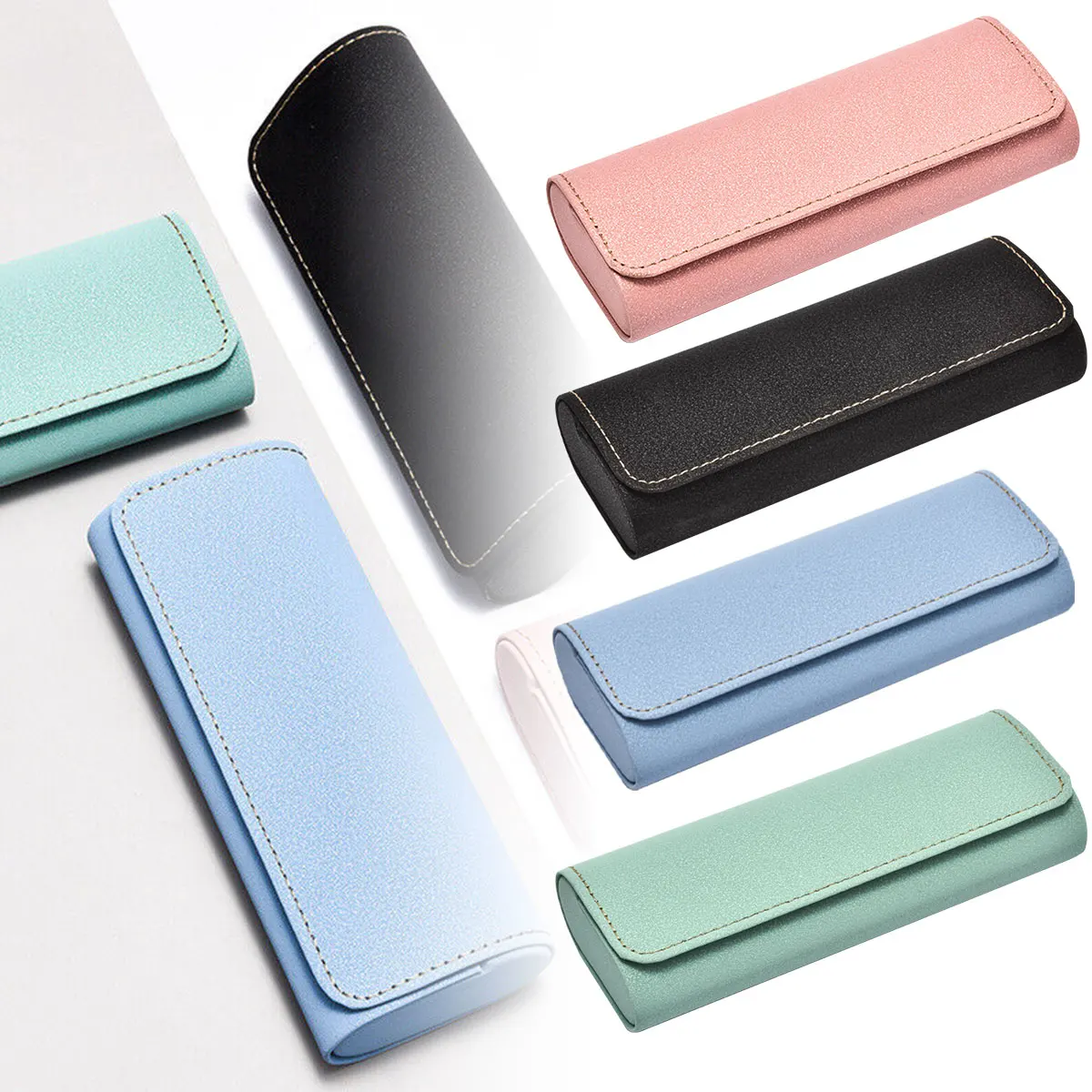 

1Pcs Solid Color Glasses Bag Protective Sunglasses Cover Case Box Reading Eyeglasses Pouch Eyewear Protector Case Accessories