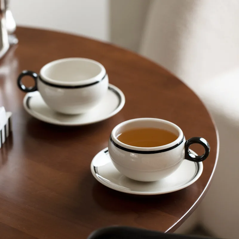 

Винтажная керамическая кофейная кружка, набор чашек для чая, высококачественная посуда для послеобеденного чая с блюдцем