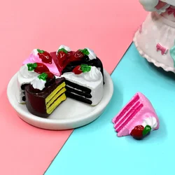 10PCS Dollhouse Miniature Resin Triangle Cakes Doll Simulation Mini Bakery Bread DIY Kitchen Accessories