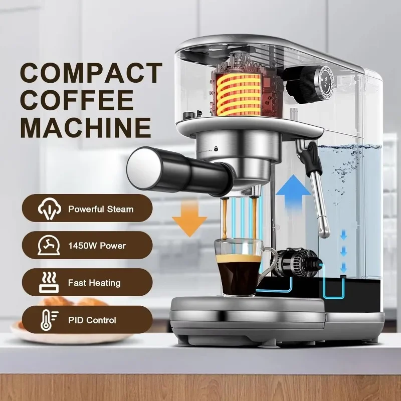 Home office semi-automatic fast coffee machine