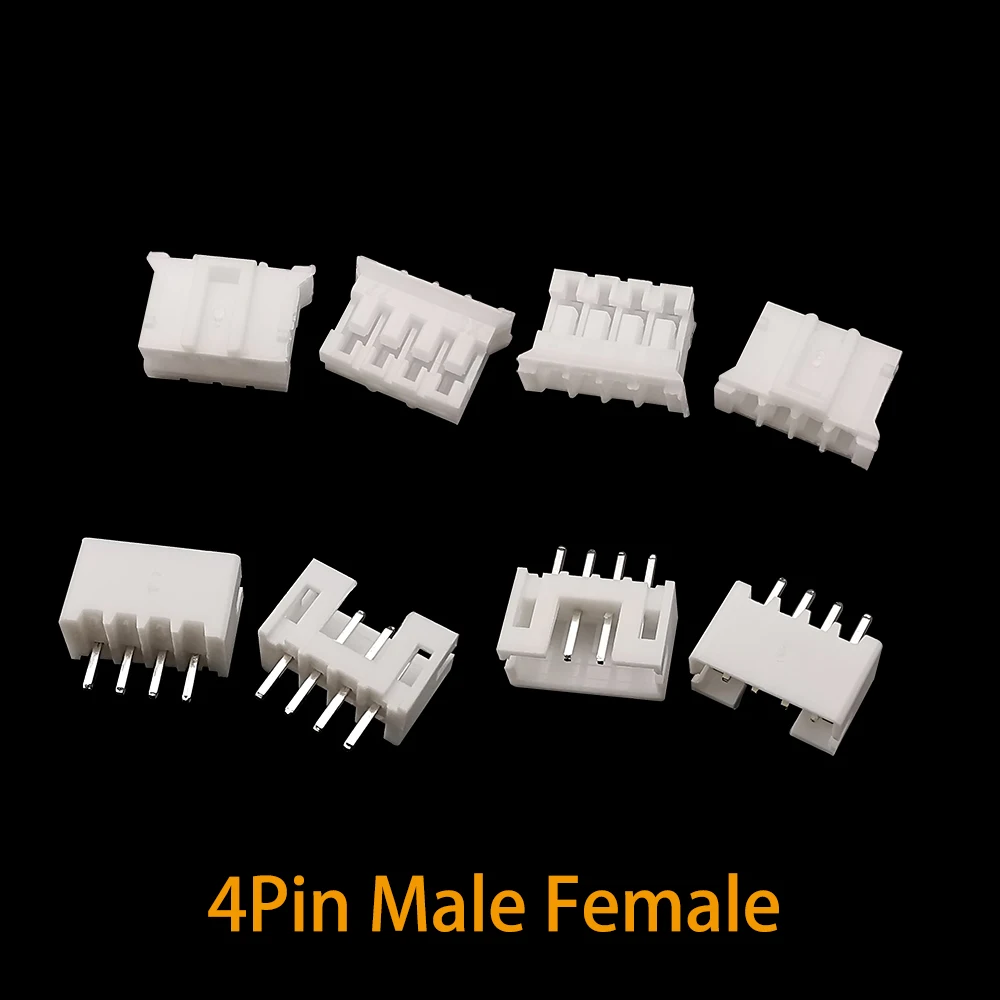 100Pcs JST PH 2.0 2.0mm 2P 3P 4P 5Pin Male and Female Housing Header Connectors Terminal Straight Needle PH2.0 Wire Connector