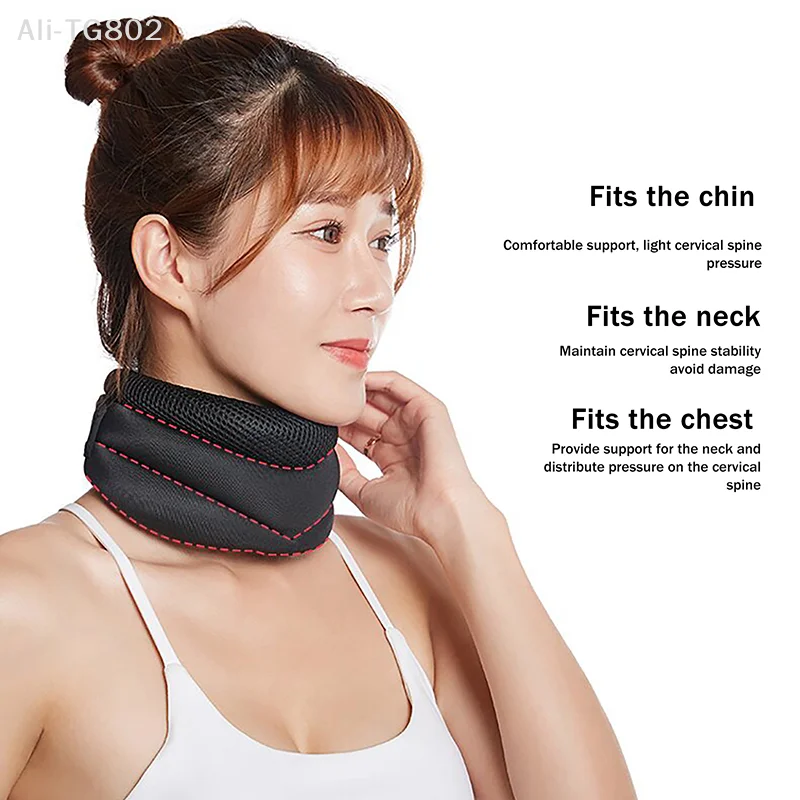 Universal 3-Stage Soft Cervical Collar Neck Brace Anti-Snoring Pain Relief Shoulder Support 3D Design for Office And Home Use
