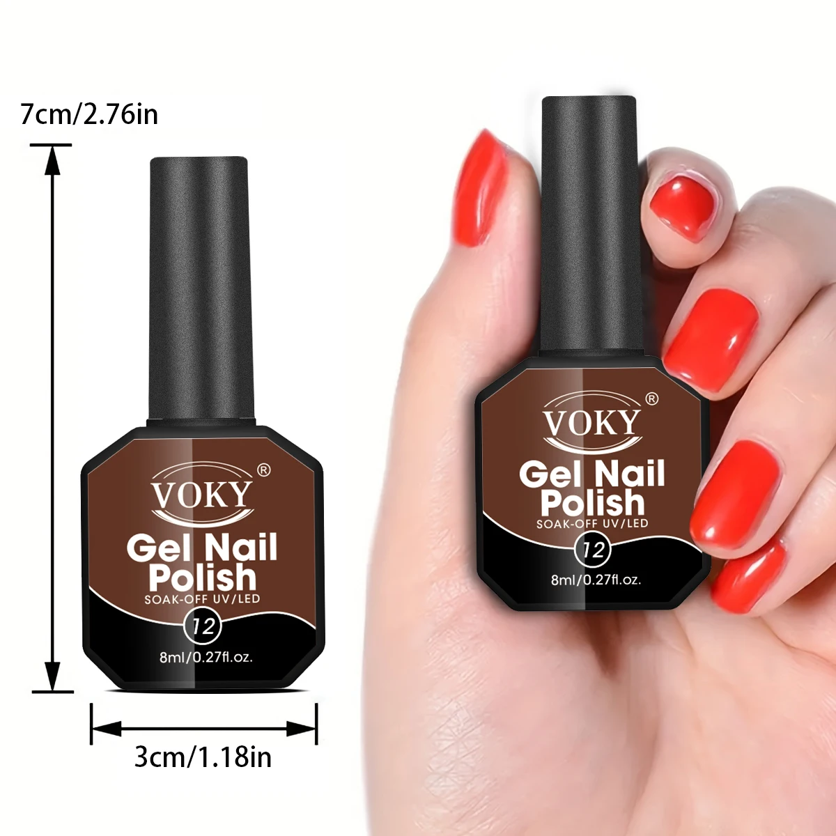 مجموعة طلاء أظافر VOKY مكونة من 6 زجاجات، بجودة مستوى الصالون، مناسبة للعناية بالأظافر ويمكن استخدامها لفن الأظافر بنفسك من قبل النساء. #2