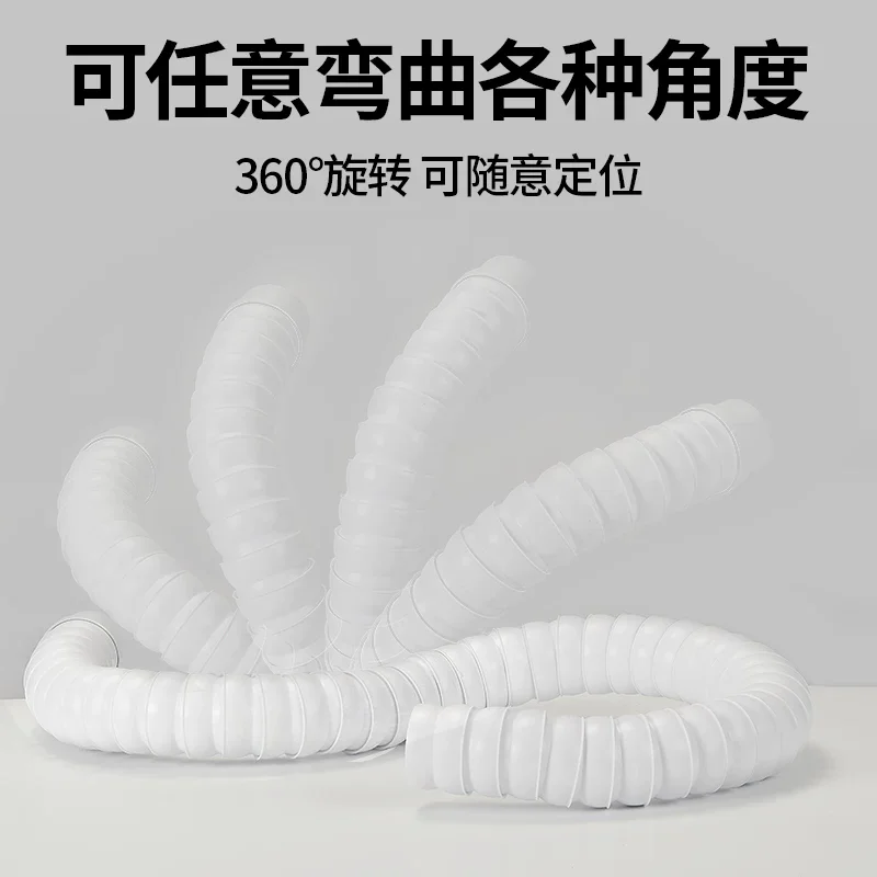 Arms 50mm 0.8m-2m POM Flexible Smoke Exhaust Ventilator Pipe for Soldering Smoke Extractor Welding Fume