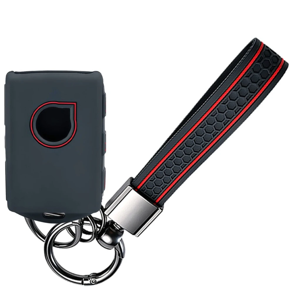 Keychain Silicone Car Remote Key Cover Case For Volvo XC40 XC60 XC90 S60 S90 V60 V90 T5 T6 T8 Key Protect Holder Accessories