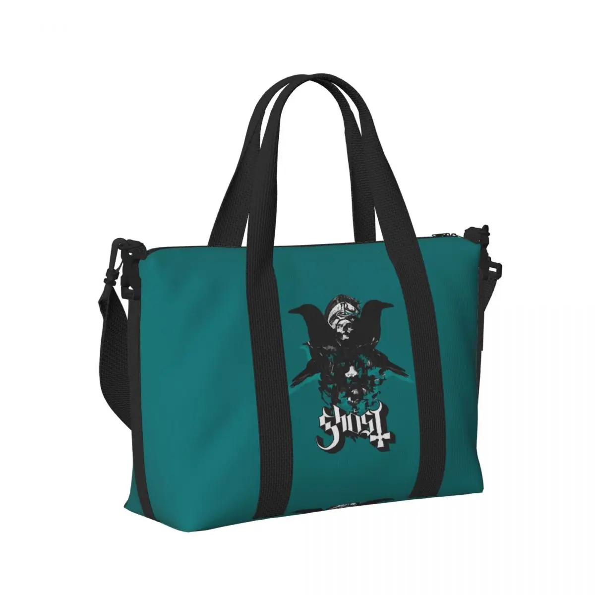 

Ghost B.C. Band Beach Travel Bag Large Capacity Tote Bags for Gym Sport Women Shopping Duffle Shoulder Bag