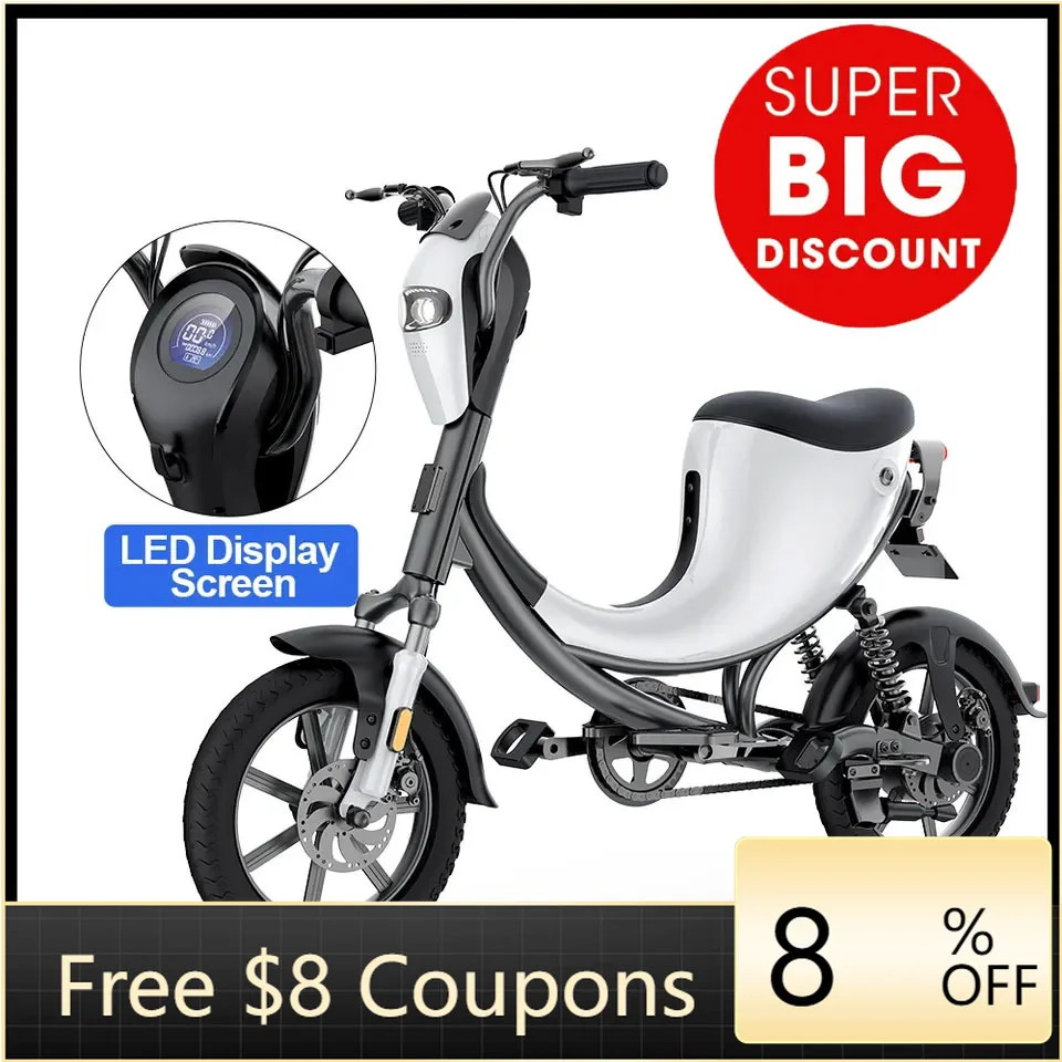 

STLF DZ WJW Advanced High Quality Portable Electric Motor Bicycle DYU L1 (12.5AH) 400W Max Speed 45km/h 2 Wheel E-bicycle for Ad